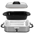 thumbnail image 3 of Magnifique 4-Quart Slow Cooker with Casserole Manual Warm Setting - Perfect Kitchen Small Appliance for Family Dinners, Dishwasher Safe Crock, Stainless Steel, 3 of 8