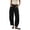 A-Black1155, variant on Drawstring Waist Barrel Pants for Women Elastic Band City Trip Cropped Trouser