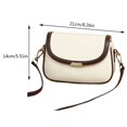 thumbnail image 2 of Bolsos cruzados de cuero PU Bolsos de moda para mujer Bolsos mini monedero (Blanco), 2 of 4