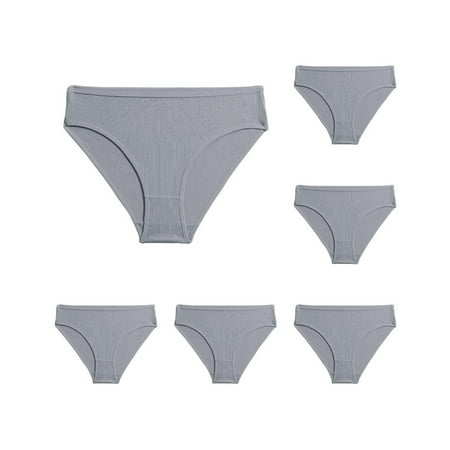 Guanyst Women s Physiological Panties  No Show Underwear for Women Seamless High Cut Briefs Mid-waist Soft No Panty Lines Pack of 6