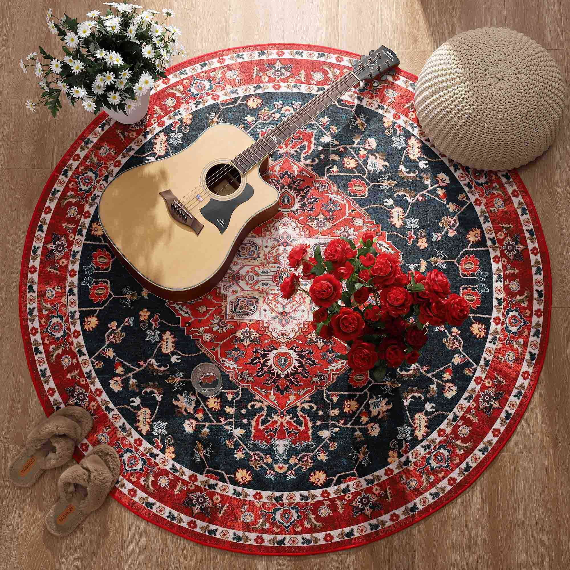 Softlife Oriental Traditional Area Rug, Durable Washable Persian