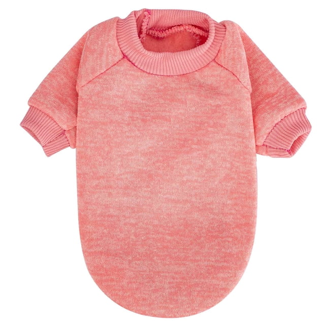 Suéter para perros, suéteres para perros pequeños, ropa cálida y suave para mascotas para cachorros, gatos medianos y grandes, perros niña o niño, (XL rosa)