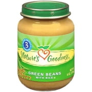 Nature's Goodness: Green Beans W/Rice Baby Food, 6 oz