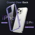 thumbnail image 3 of JETech Case for iPhone 15 Pro 6.1-Inch, Non-Yellowing Shockproof Phone Bumper Cover, Anti-Scratch Clear Back (Light Purple), 3 of 6