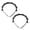 Black, variant on SmartBy 2Pcs Hair Hoop Double-Layered Hollow Braided Design Headband with Clips Bangs Styling Tool Clip-in Braided Headband