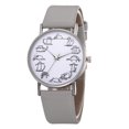 thumbnail image 1 of Trendy Lovely Cat Pattern Analog Display Quartz PU Strap Women Wristwatch(Grey), 1 of 6