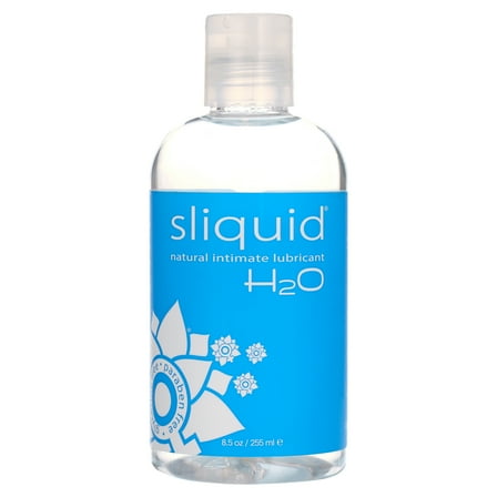 Sliquid H2O Water Based Lube, No Fragrance or Taste, Natural Lube Women, Stain Free, 8.5 fl oz