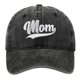 thumbnail image 2 of Sombrero de béisbol para mamá, regalo para el día de la madre, sombrero para el sol, gorra de Hip Hop para viajes al parque, mochilero Negro, 2 of 8