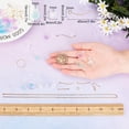 thumbnail image 3 of 1 Box DIY Make 10 Pairs Flower Dangle Earrings Making Kit Petal Glass Pendants Acrylic Bead Caps Glass, 3 of 7