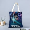 thumbnail image 2 of WondLa Bolso de tela con estampado de lienzo para mujer, bolsa de compras reutilizable y estética, con cremallera interior, regalo para mujer,40*45cm., 2 of 6