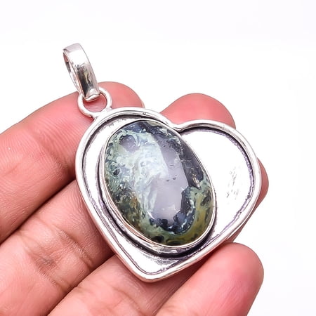 Star Galaxy Jasper - India Handmade 925 Sterling Silver Pendant 2.07" P17