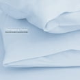 thumbnail image 5 of Extra Deep Pocket 4 Piece Bed Sheet Set – Super Deep Fitted Sheet Fits Mattress from 18-24 inces Depth – Double Brushed Microfiber Sheets with 2 Pillow Cases, Twin, Ice Blue, 5 of 7