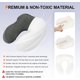 thumbnail image 4 of Almohada de espuma viscoelástica para viajes con capucha, almohada portátil de avión para adultos para reposacabezas, soporte para el cuello, coches de oficina, trenes, vuelos largos para dormir, 4 of 5