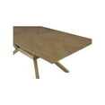 thumbnail image 3 of Mid-Century Modern Wood Rectangular Extension Kitchen Dining Table Brown, 3 of 11