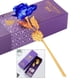 thumbnail image 3 of oro and rosa flores artificiales, siempre chapado en oro and rosa sumergido para , madre, novia, Valentín, de , Azul perfecl rosa eterna, 3 of 7