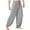 Gray, variant on XMMSWDLA Men's Linen Harem Pants Lightweight Loose Drawstring Elastic Waist Casual Beach Yoga Trousers Mens Yoga Pants