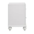 thumbnail image 3 of Nightstand with 2 Drawers and Glittery Acrylic Front, White, 3 of 6