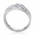 thumbnail image 3 of Mauli Jewels Engagement Rings for Women 0.05 Carat Mens Channel-Set Engagement Diamond Wedding Ring Channel-Setting 10K White Gold, 3 of 3