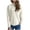 White, variant on Women's Sweaters Long Sleeves Mock Neck Solid Color Knitted Sweater Comfy Loose Casual Pullover Tops