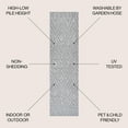 thumbnail image 3 of JONATHAN Y IBIZA 2 x 8 Runner Rug, Balansat Moroccan Diamond - Light Gray, IBZ100C-28, 3 of 9