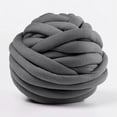thumbnail image 2 of GUOOL 25 Meters Chunky Wool Bulky Arm Knitting Wool Roving - Deep Grey, 2 of 9