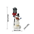 thumbnail image 3 of Figurita De Resina Iluminada De Un Muñeco De Nieve Festivo De Navidad, 3 of 4