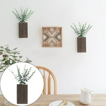 Household Pendant Clearance! Plant Wall Decor Wooden Wall Planter Vase with Artificial Wall Hanging Planter Vertical Wall Decor for Bedroom Living Room Home Decor.
