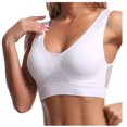 thumbnail image 4 of Womens Sports Bras 3-Pack Sports Bra Without Support Yoga Running Underwears Wireless Bra White XL, 4 of 7
