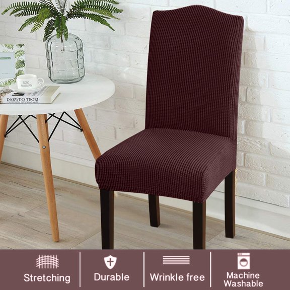 AAOMASSR 2 Pack Dining Room Chair Covers Stretch Dining Chair Slipcover Parsons Chair Covers Chair Furniture Protector Covers Removable Washable Chair Cover for Dining Room, Hotel, Ceremony