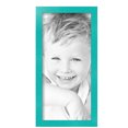 thumbnail image 2 of ArtToFrames 8" x 17" Aqua Picture Frame, 8x17 inch Green Wood Poster Frame (WOM-5186),  Pack, 2 of 7