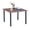 Walnut, variant on Vicllax 38" Square Outdoor Patio Dining Table for 4 Metal Modern Style for Garden Deck,Grey-wood(1piece)