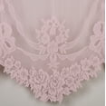 thumbnail image 5 of Vintage Hand-Cut Floral Garland Lace Window Set, Victorian Rose Pink, 2-84L Curtain Panels, 5 of 5