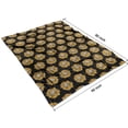thumbnail image 4 of Black Yellow Sunflower Pattern Blanket,Comfortable Soft Lamb Wool Throw Blanket,All Season,Warm Lightweight Blankets for Sofa Bed Couch Living Room Chair,60"x80", 4 of 4