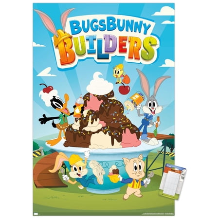 Bugs Bunny Builders - Key Art Wall Poster, 22.375" x 34"