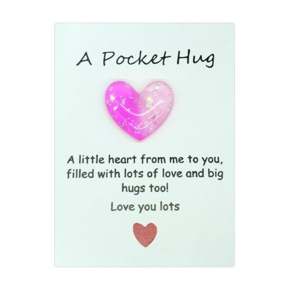 ViLaViDe Children's School Valentine's Day Cards Children's Valentine's Day Gifts With Heart Shaped Resin Stones Classroom's Day Exchange Gifts Children's Classroom Valen