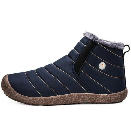 

Stamzod Clearance Winter Boots Women Men Waterproof Snow Women Shoes Flat Casual Winter Shoes Ankle Boots for Women Plus Size Couple Shoes Non-Slip