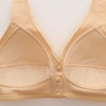 thumbnail image 6 of Bras for Women,Soft Padded Front Closure Bra Comfortable Wireless Steel Vest Style Plus Size,Sports Bras for Women,Beige,38, 6 of 8