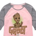 thumbnail image 3 of Marvel Guardians of the Galaxy - Baby Groot - Toddler And Youth Girls Shirt Tail Raglan, 3 of 5
