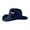 Navy&13^0604P, variant on Fabrcox 1776-2026 250th USA Anniversary Cowboy Hat Western America Flag Print Patriotic Freedom Independence Day 4th of July Hat Brown 22.04"-22.83"