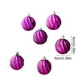 thumbnail image 3 of EazyTech 6-Pack Vintage Disco Christmas Ornament Balls Set Hanging Shiny Transparent Tree Decorations for home holiday Party Festival Decor, 3 of 6