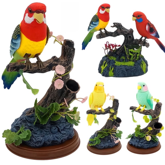 AJZIOJIRO Electronic Talking Parrots Toys for Kids Baby for Pen Holders Office Home Decor Ornament Kids Toys Birthday Gifts