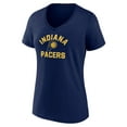 thumbnail image 2 of Women's  Navy Indiana Pacers Overtime V-Neck T-Shirt, 2 of 3