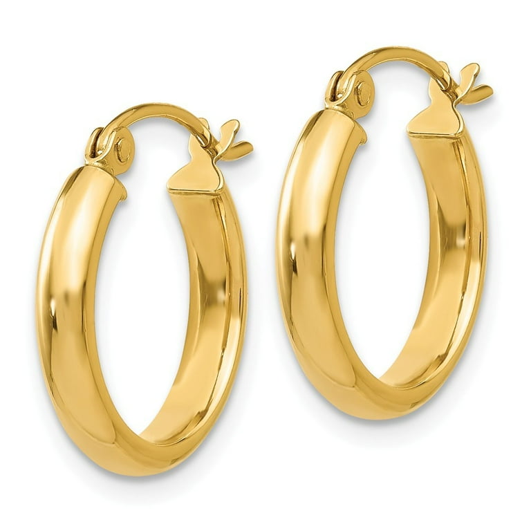 3 gram gold hoop earrings deals