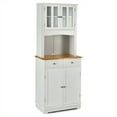 thumbnail image 1 of Gymax Buffet Vaisselier Armoire de Rangement de Cuisine avec Support pour Micro-Ondes Étagères de Rangement, 1 of 10