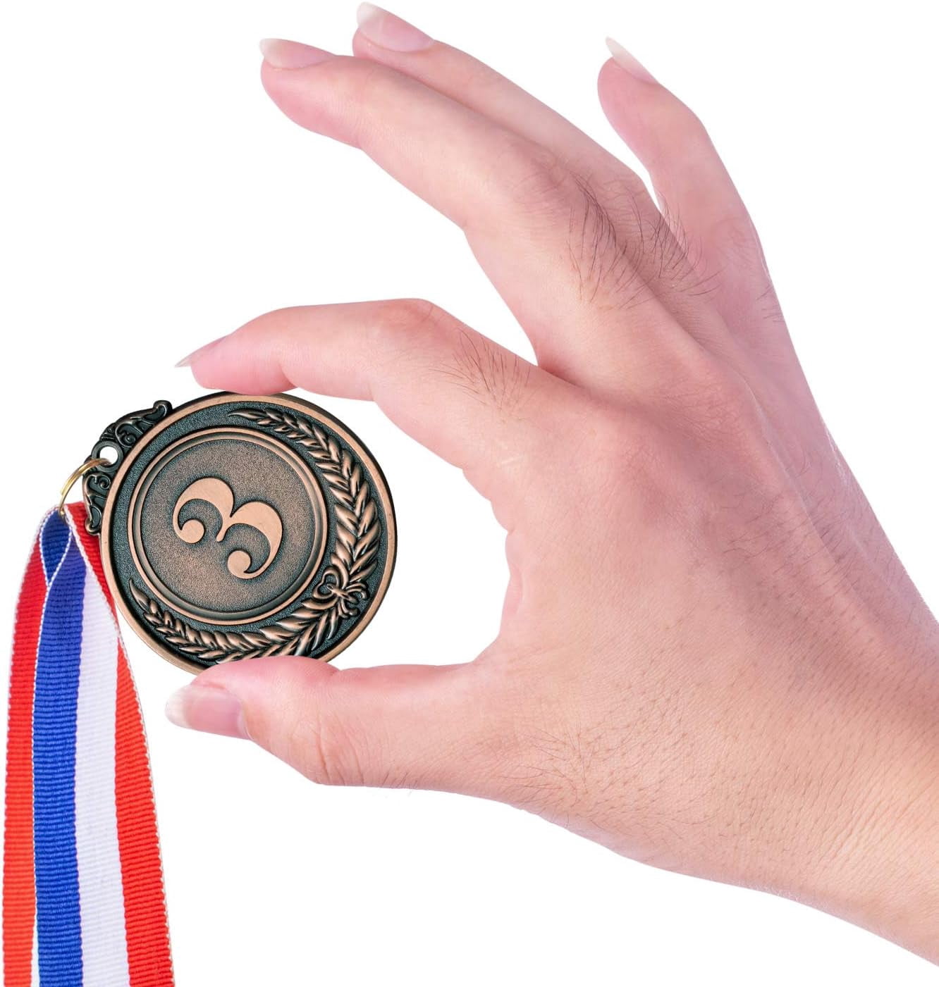 24 Pieces Metal Medals,Winner Medals for Competitions, Olympic Style, Competitions, Party Favors, Gold Silver Bronze Award Metals,Soccer Award Metals, 2 In.