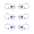 thumbnail image 1 of SHISUYAN Pumpkin Shape Pet Bells Made of Durable Metal with Ringing Sound for Pets Silver 16MM, 1 of 8