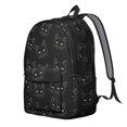 thumbnail image 2 of Black Cat Black Pattern Backpack for School, Cute School Bag with Adjustable Shoulder Straps and Padded Back, 15.7"x11.8"x5.5", 2 of 5