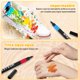 thumbnail image 5 of Plumones Marcadores Acr&iacute;licos de Punta Pincel - Acrylic Markers No T&oacute;xicos para Ni&ntilde;os y Adultos con Estuche de PVC | Para Dibujar en Lienzo, Papel, Vidrio y Madera (Ne, 5 of 9