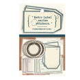 thumbnail image 1 of LCXmlly Collapsible Travel Bottle Clear Pocket Stickers Easy to Write Vintage Retro Decorative Labels, 1 of 6