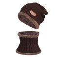 thumbnail image 4 of Men‘S Winter Hat Cap Collar Set Plus Velvet Thick Knit Hat And Muffler, 4 of 4